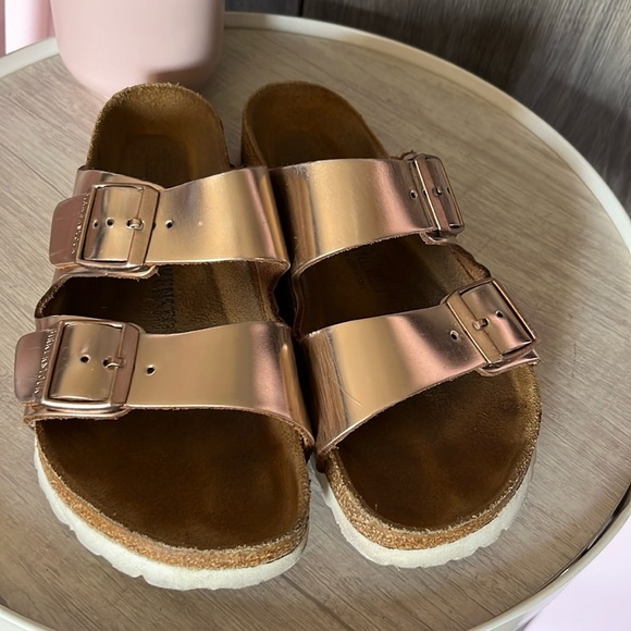 Birkenstock Arizona Sandal Metallic Copper - Picture 2 of 14